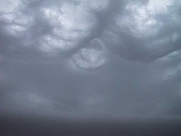 Cloud indicating strong convectional activity